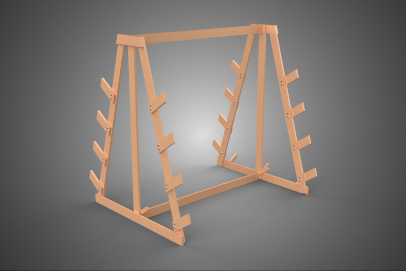 쇼핑 유틸리티 스탠드 목재 프레임 디스플레이 랙 보관 암 선반 3D 모델 .c4d .max .obj .3ds .fbx .stl .blend 