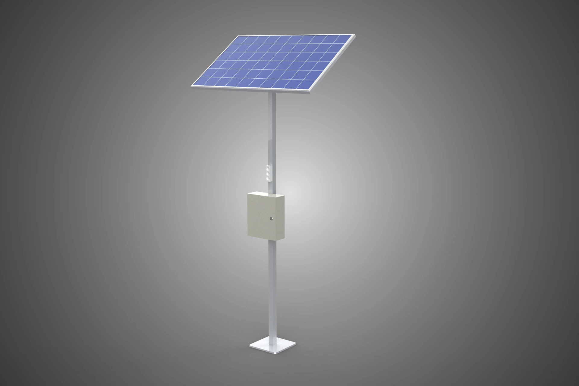 STANDALONE SOLAR PANEL ENERGY POWER OUTLETS SOCKETS CONTROL BOX 3D Model .c4d .max .obj .3ds .fbx .stl .blend 