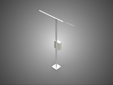 독립형 태양광 패널 에너지 전원 콘센트 소켓 제어 상자 3D 모델