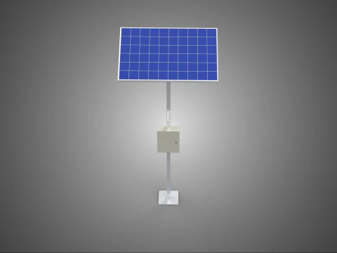 STANDALONE SOLAR PANEL ENERGY POWER OUTLETS SOCKETS CONTROL BOX 3D Model