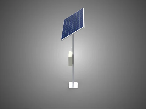 STANDALONE SOLAR PANEL ENERGY POWER OUTLETS SOCKETS CONTROL BOX 3D Model