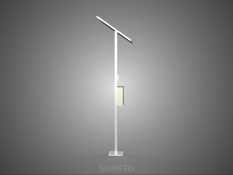 독립형 태양광 패널 에너지 전원 콘센트 소켓 제어 상자 3D 모델