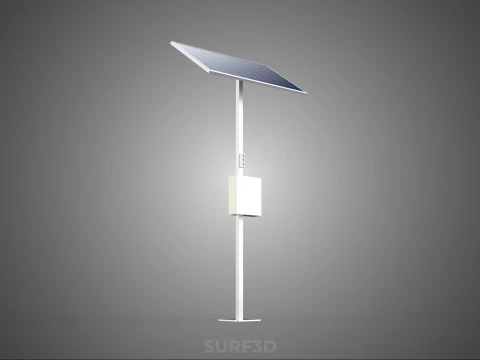 STANDALONE SOLAR PANEL ENERGY POWER OUTLETS SOCKETS CONTROL BOX 3D Model