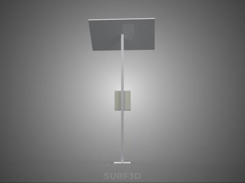 독립형 태양광 패널 에너지 전원 콘센트 소켓 제어 상자 3D 모델