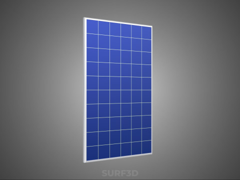 독립형 태양광 패널 에너지 전원 콘센트 소켓 제어 상자 3D 모델