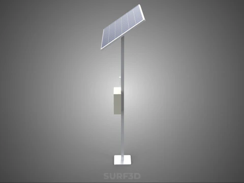 STANDALONE SOLAR PANEL ENERGY POWER OUTLETS SOCKETS CONTROL BOX 3D Model