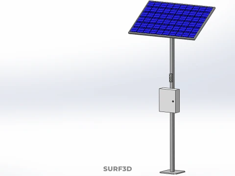 STANDALONE SOLAR PANEL ENERGY POWER OUTLETS SOCKETS CONTROL BOX 3D Model