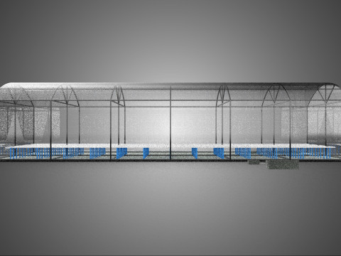 GREENHOUSE PLANT FARM CULTIVATION AEROPONIC HYDROPONIC GARDEN 3D Model