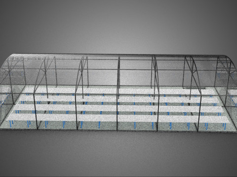 GREENHOUSE PLANT FARM CULTIVATION AEROPONIC HYDROPONIC GARDEN 3D Model