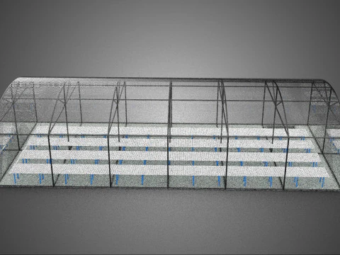 GREENHOUSE PLANT FARM CULTIVATION AEROPONIC HYDROPONIC GARDEN 3D Model