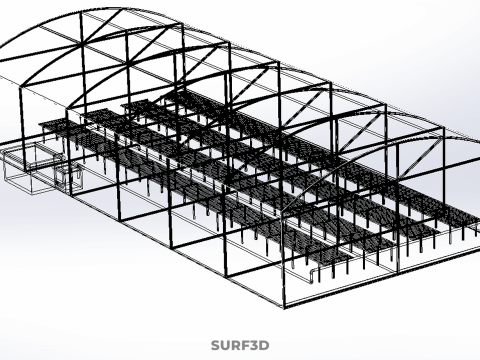 GREENHOUSE PLANT FARM CULTIVATION AEROPONIC HYDROPONIC GARDEN 3D Model