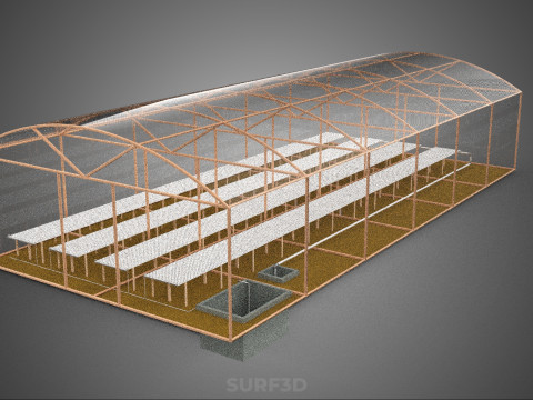 FARMING GREENHOUSE PLANT AGRICULTURE AEROPONIC HYDROPONIC GARDEN 3D 模型