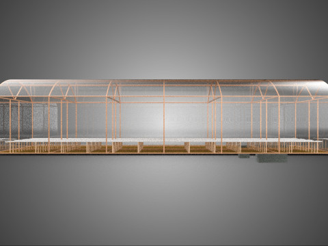 FARMING GREENHOUSE PLANT AGRICULTURE AEROPONIC HYDROPONIC GARDEN 3D 模型