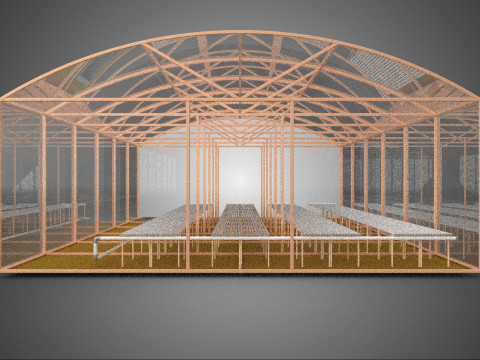 FARMING GREENHOUSE PLANT AGRICULTURE AEROPONIC HYDROPONIC GARDEN 3D 模型