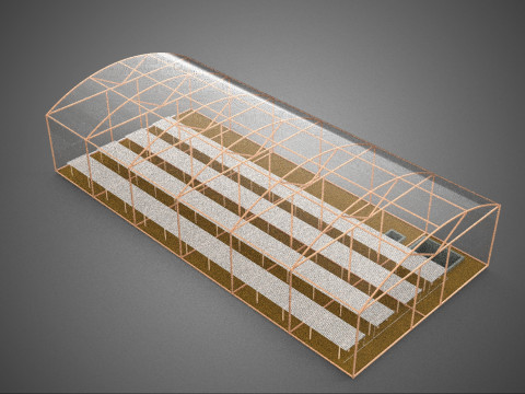 FARMING GREENHOUSE PLANT AGRICULTURE AEROPONIC HYDROPONIC GARDEN 3D 模型
