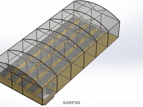 FARMING GREENHOUSE PLANT AGRICULTURE AEROPONIC HYDROPONIC GARDEN 3D 模型