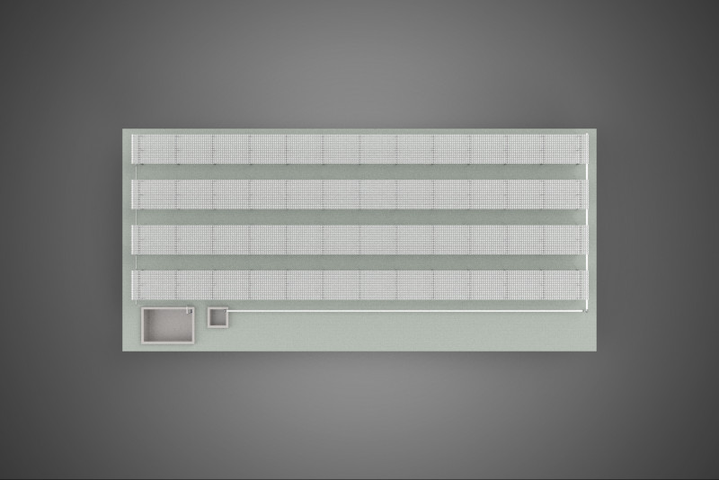 एरोपोनिक हाइड्रोपोनिक लेआउट एरे पैरेलल रो प्लांट फार्म को संरेखित करें 3D मॉडल .c4d .max .obj .3ds .fbx .stl .blend