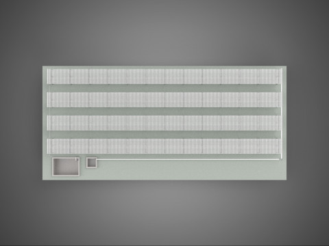 ALIGN AEROPONIC HYDROPONIC LAYOUT ARRAY PARALLEL ROW PLANT FARM Modelo 3D