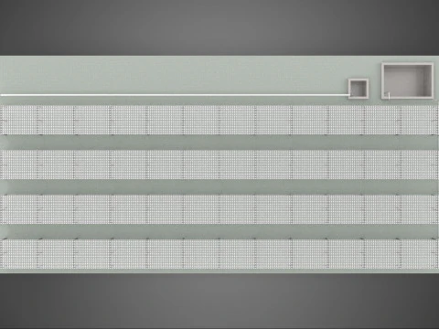 ALIGN AEROPONIC HYDROPONIC LAYOUT ARRAY PARALLEL ROW PLANT FARM 3D Model