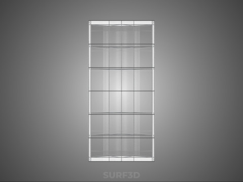 STRUCTURE CURVED GREENHOUSE HOTHOUSE GLASSHOUSE FRAME PLANT FARM 3D Model