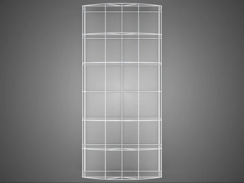 STRUCTURE CURVED GREENHOUSE HOTHOUSE GLASSHOUSE FRAME PLANT FARM 3D Model