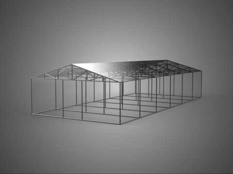GREENHOUSE HOTHOUSE GLASSHOUSE PLANT FARM CULTIVATION GARDENING Model 3D