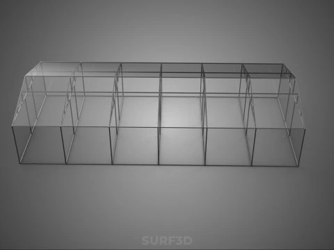 GREENHOUSE HOTHOUSE GLASSHOUSE PLANT FARM CULTIVATION GARDENING 3D Model