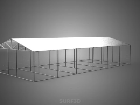 GREENHOUSE HOTHOUSE GLASSHOUSE PLANT FARM CULTIVATION GARDENING 3D Model