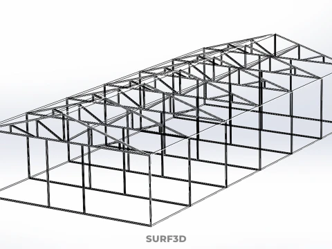 GREENHOUSE HOTHOUSE GLASSHOUSE PLANT FARM CULTIVATION GARDENING 3D Model