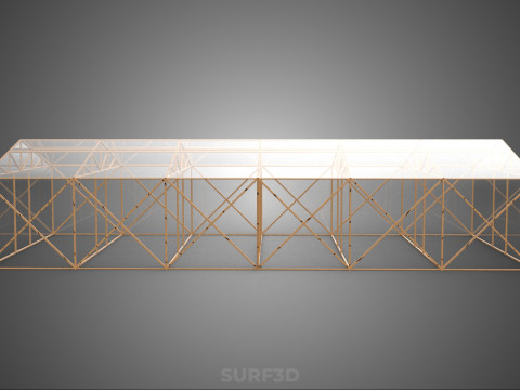 空建筑温室温室玻璃温室农场花园 3D 模型