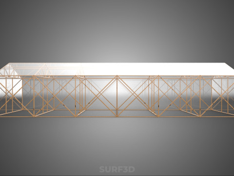 空建筑温室温室玻璃温室农场花园 3D 模型