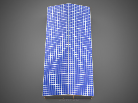 RUMAH KACA ATAP PANEL SURYA FOTOVOLTAIK RUMAH KACA ATAP ATAP Model 3D