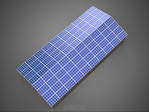 RUMAH KACA ATAP PANEL SURYA FOTOVOLTAIK RUMAH KACA ATAP ATAP Model 3D