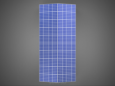 PVS 태양광 패널 지붕 온실 온실 온실 정원 농장 3D 모델