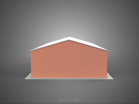 SOLAR PANEL ROOF PV POWERED SHED WAREHOUSE STOREHOUSE DEPOT BARN 3Dモデル