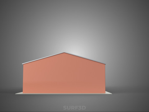 SOLAR PANEL ROOF PV POWERED SHED WAREHOUSE STOREHOUSE DEPOT BARN 3Dモデル
