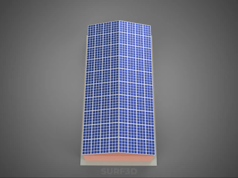 SOLAR PANEL ROOF PV POWERED SHED WAREHOUSE STOREHOUSE DEPOT BARN 3D Model