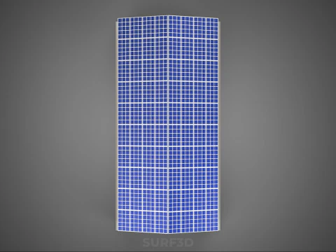 SOLAR PANEL ROOF PV POWERED SHED WAREHOUSE STOREHOUSE DEPOT BARN 3D Model
