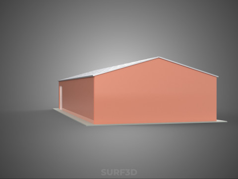 SOLAR PANEL ROOF PV POWERED SHED WAREHOUSE STOREHOUSE DEPOT BARN 3Dモデル
