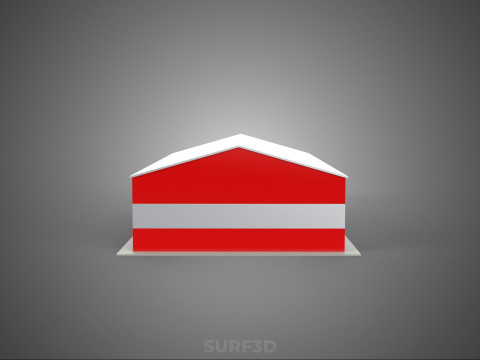 SOLAR POWER ROOF GARAGE FIRE STATION HOUSE HALL DEPARTMENT 5 BAY Modelo 3D
