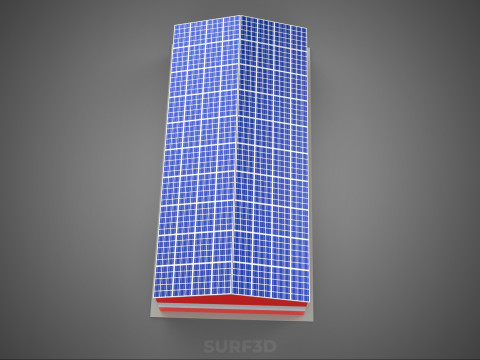 SOLAR POWER ROOF GARAGE FIRE STATION HOUSE HALL DEPARTMENT 5 BAY Modelo 3D