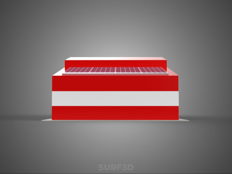 SOLAR ROOF FIRE ENGINE GARAGE STATION FIREHOUSE DOOR DEPARTMENT Modelo 3D