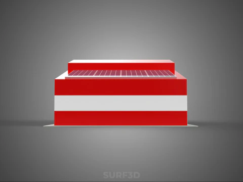 ZONNE DAK BRANDMOTOR GARAGE STATION BRANDWEER DEUR AFDELING 3D Model