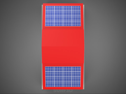 SOLAR ROOF FIRE ENGINE GARAGE STATION FIREHOUSE DOOR DEPARTMENT Modelo 3D