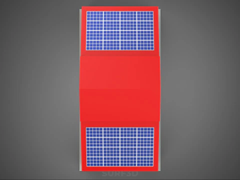 ZONNE DAK BRANDMOTOR GARAGE STATION BRANDWEER DEUR AFDELING 3D Model