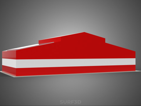 SOLAR ROOF FIRE ENGINE GARAGE STATION FIREHOUSE DOOR DEPARTMENT Modelo 3D