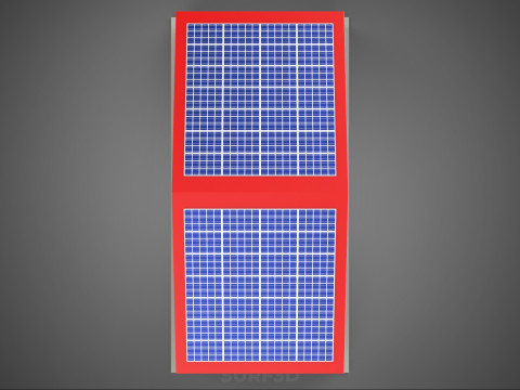 SOLAR ROOFTOP TRUCK FIRE ENGINE GARAGE STATION HOUSE OFFICE GATE Modelo 3D