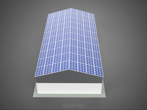 COMMERCIAL GARAGE BUILDING VEHICLE PARKING STORAGE SOLAR ENERGY 3D Model