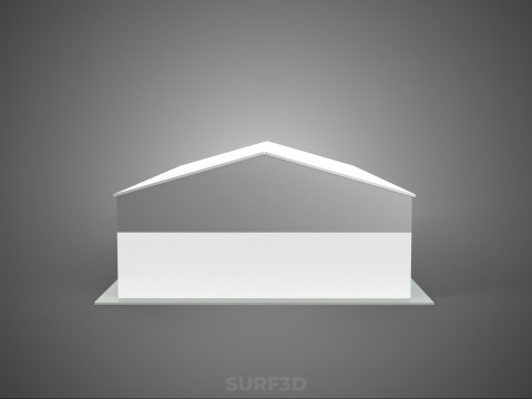 COMMERCIAL GARAGE BUILDING VEHICLE PARKING STORAGE SOLAR ENERGY Model 3D
