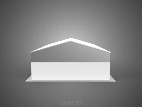 COMMERCIAL GARAGE BUILDING VEHICLE PARKING STORAGE SOLAR ENERGY 3D Model